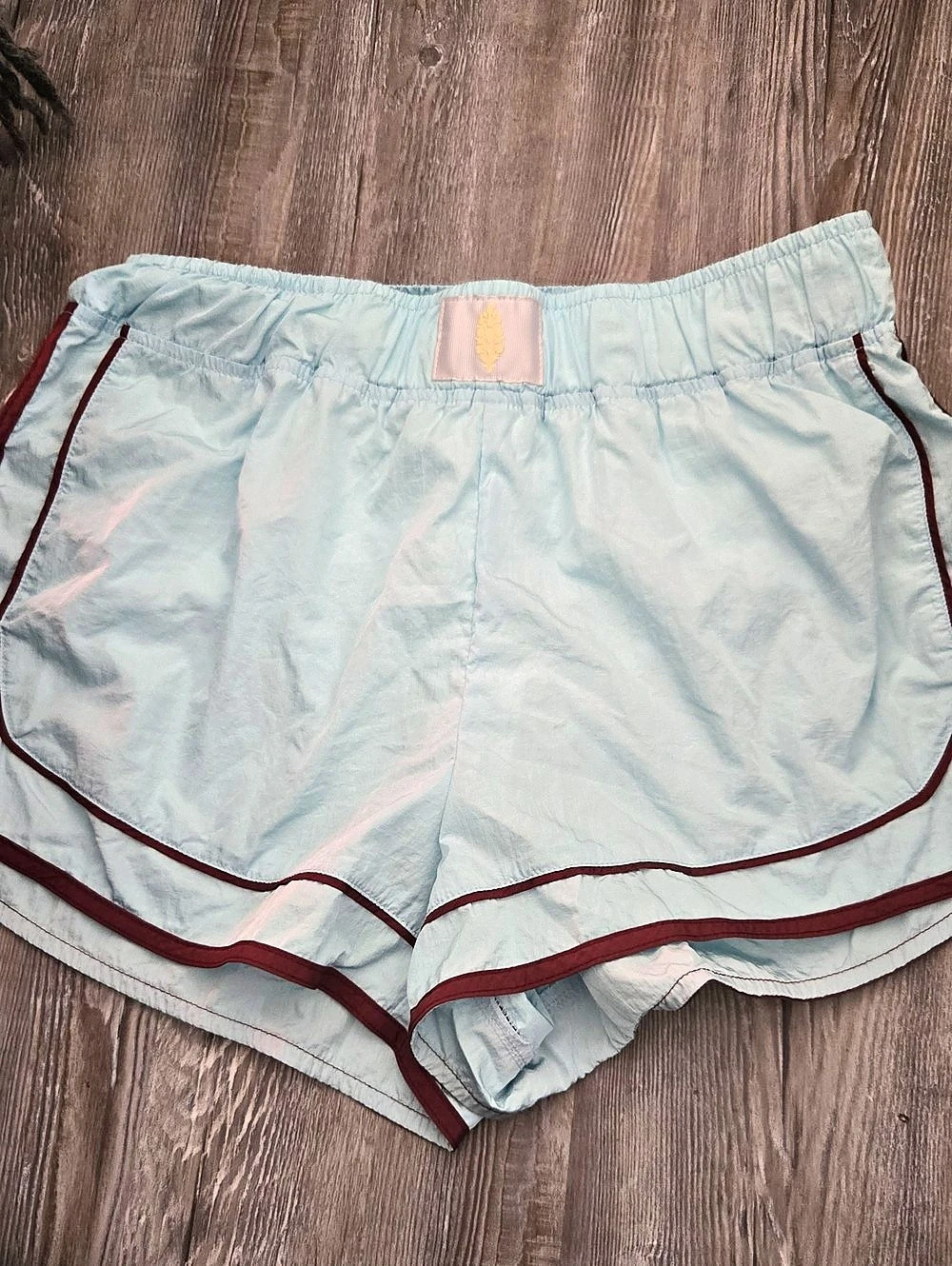 Free People FP Movement The Way Home Shorts Athletic Shorts Blue & Red